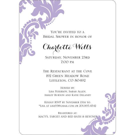 Damask Invitations